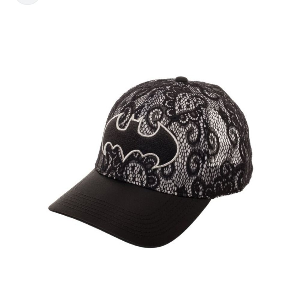 Women's Batman Lace Baseball Cap Snapback Hat with Curved Bill, One Size